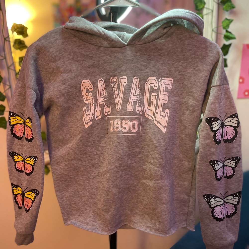 Gray Savage 1990 Sweater